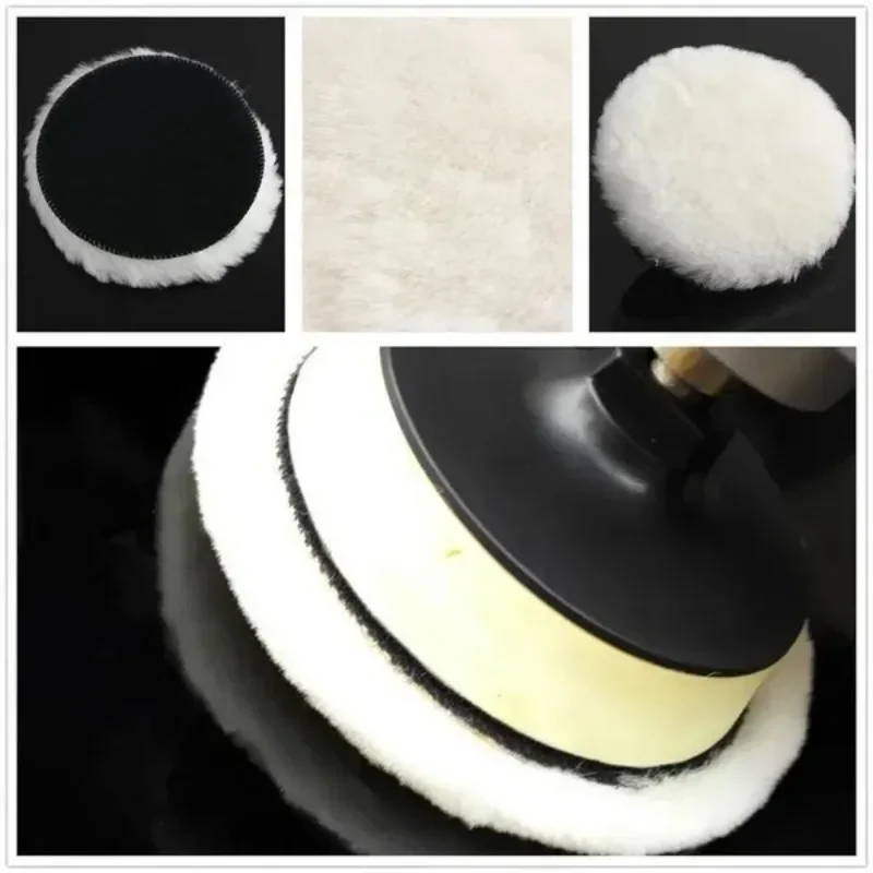 5 Sizes Car Wool Polishing Disc Car Beauty Waxing Buffing Cars Paint Care Polisher Sponge Pads Auto Washing Cleaning Accessories