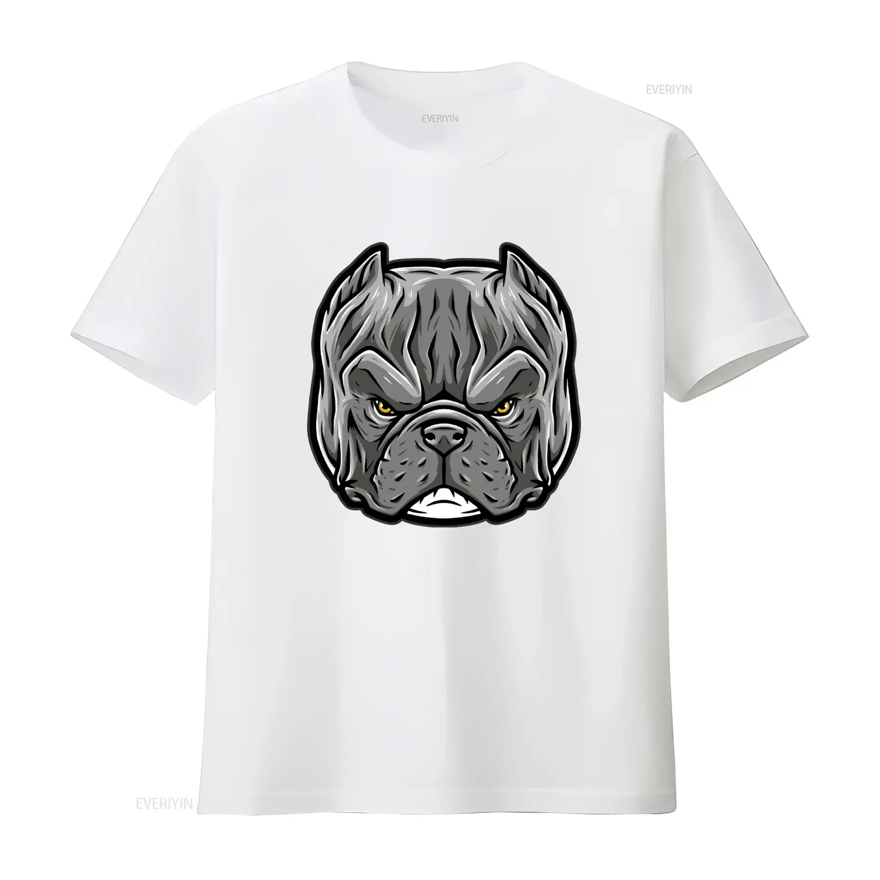 American Exotic Bully Pit Bull Print T Shirt for Fashion Streetwear vintage Washed graphic Casual Stylish Comfortable - view 3