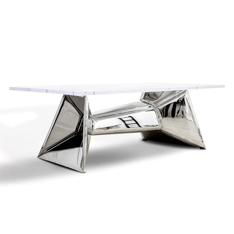 

Modern Creative Personality Space Sense Metal Stainless Steel Balloon Series Acrylic Diamond Restaurant