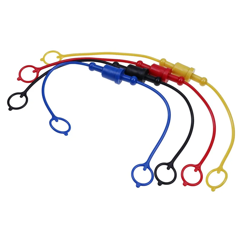 A03F-16 Sets Hydraulic Quick Coupler Male Dust Cap And Female Plug Cover, Rubber Dust Caps/Plugs(ISO-A 1/4Inch)