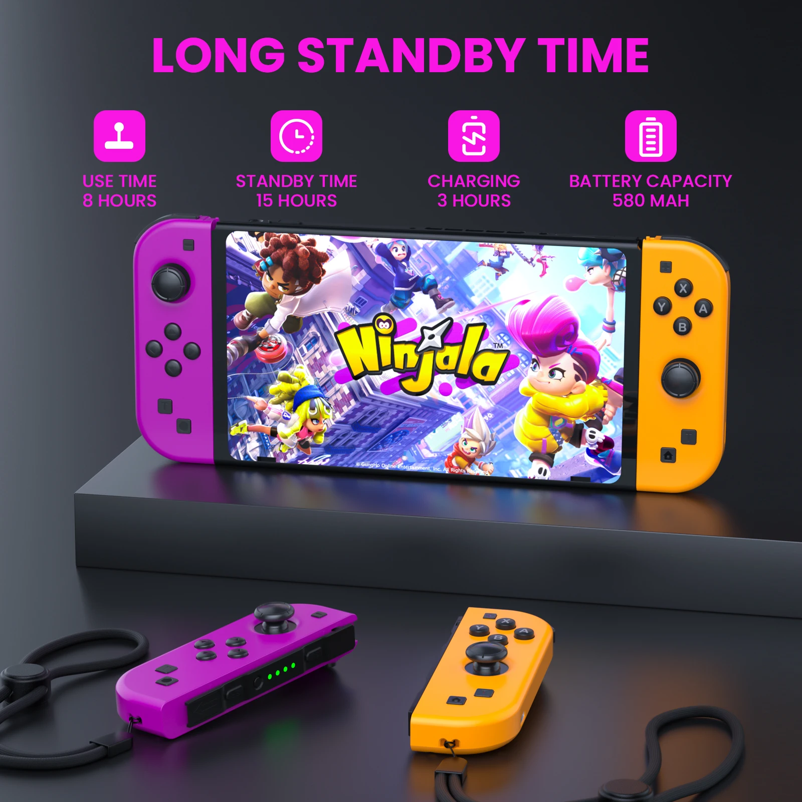 Joycons Gameped For Nintendo Switch/Ios/Android/Pc Wireless Video Game Controller Trubo Control Console Joystick With Bluetooth