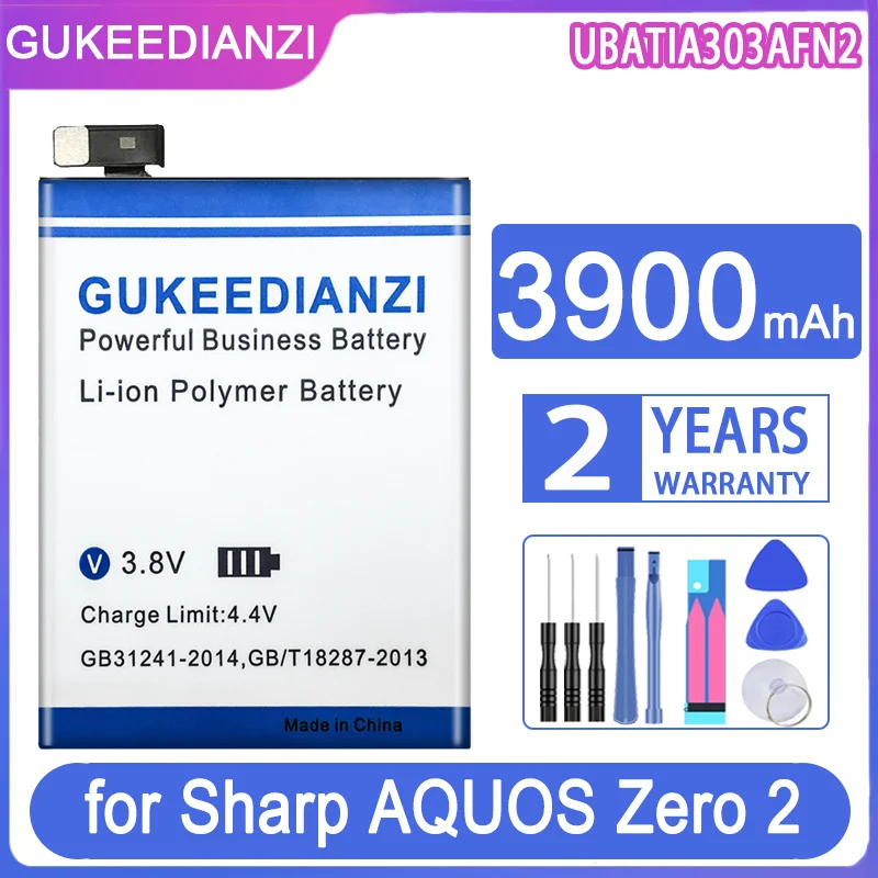 GUKEEDIANZI Replacement Battery 3900mAh/4800mAh for Sharp AQUO sense 3 Sense3 SH-02M RM12 SHV45 Basic SHV48 Zero 2 zero2