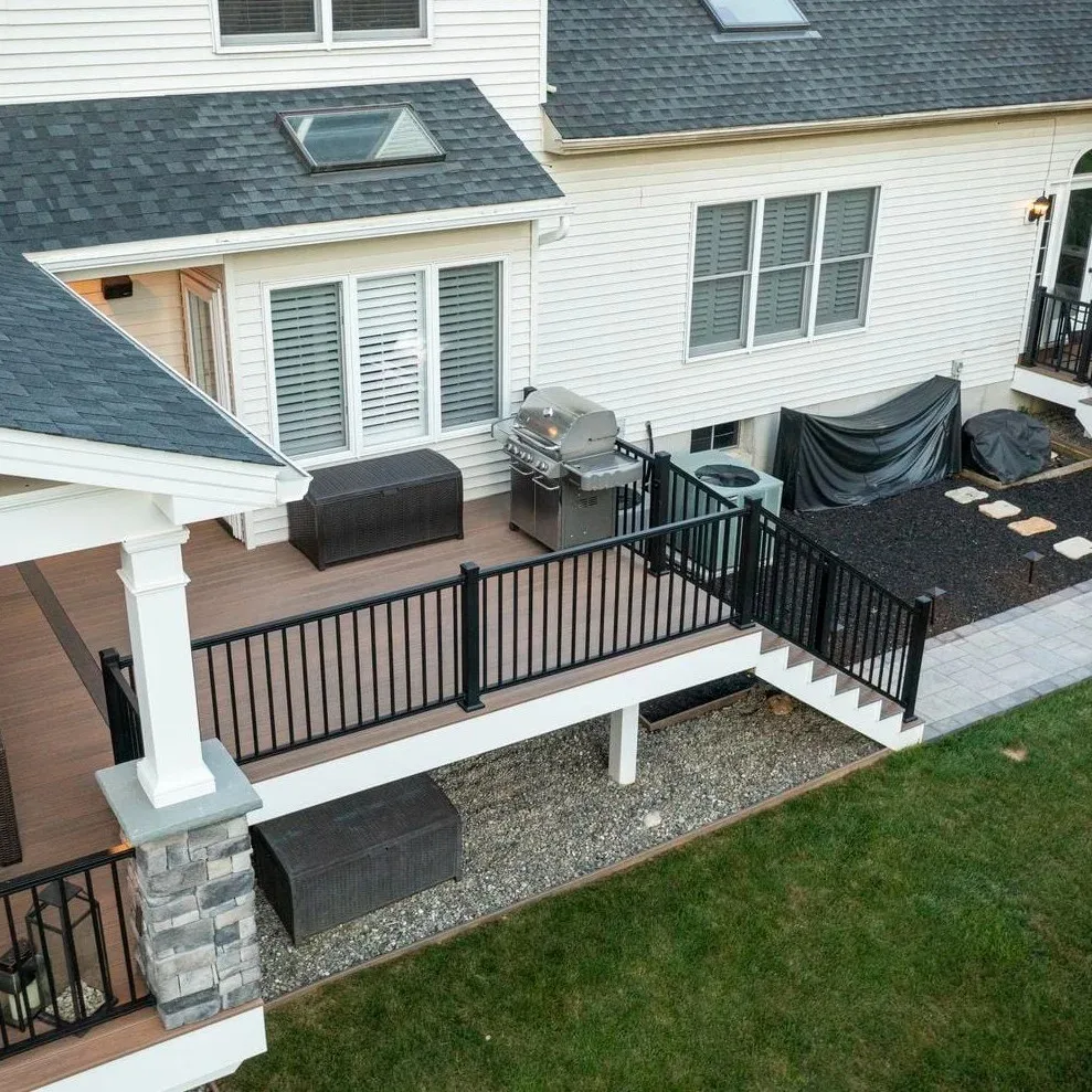 التخصيص حديقة المنزل معدن الألومنيوم سطح الدرابزين شرفة درابزين اليد للسلالم #5