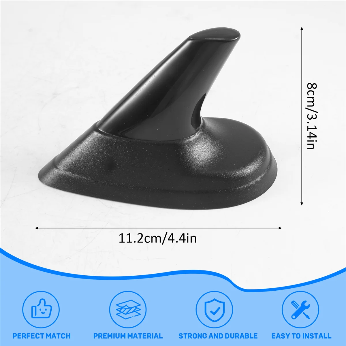 هوائي ديكور على شكل قرش لساب ، أسود ، 9-3 ، 9-5 ، 93 ، 95