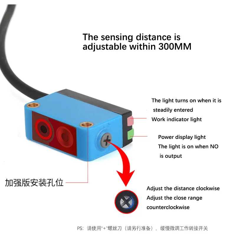 E3Z-LD61 Background Suppression Laser Diffuse Reflection Photoelectric Switch LD62 Infrared Small Spot Sensor