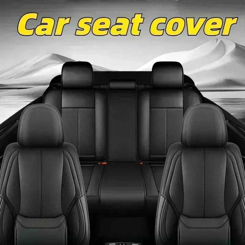 غطاء مقعد السيارة لسيارة شيفروليه قابل للتنفس من جلد البولي يوريثان مقاوم للماء ومقاوم للاهتراء، غطاء مقعد كامل ناعم ومريح