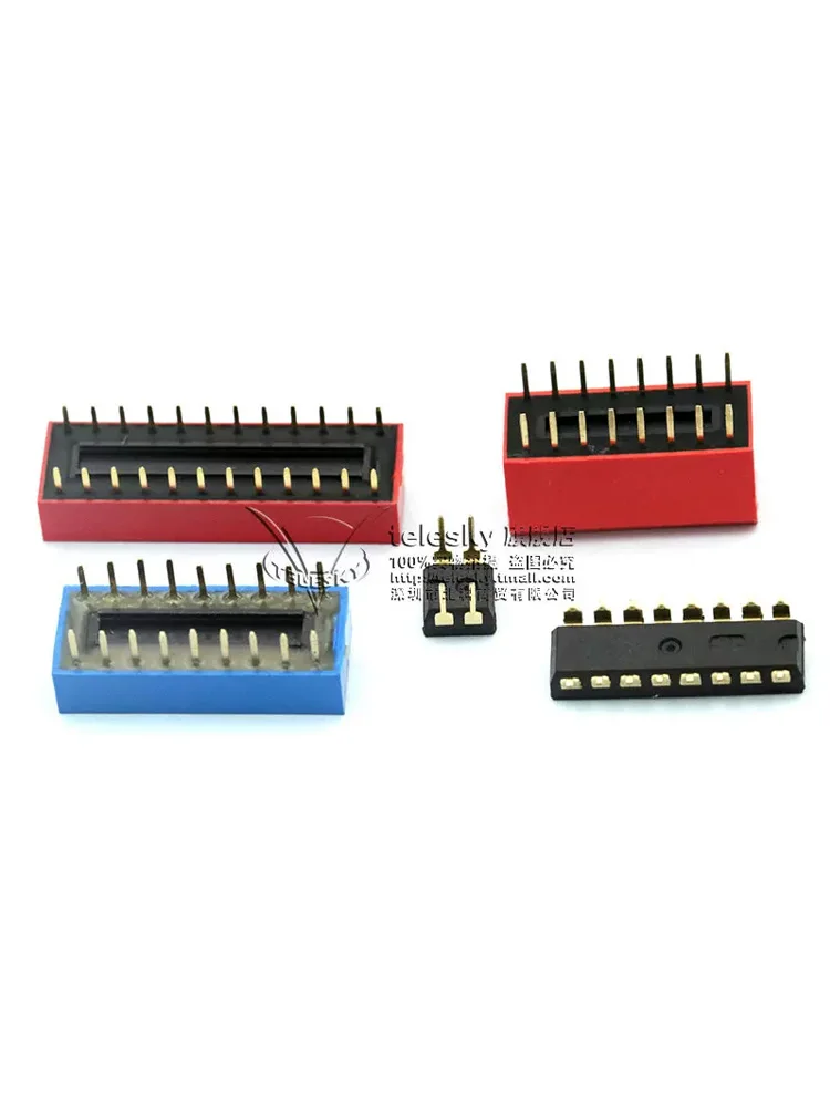 Dip switch Toggle side Dip code patch 2P 4 5 6 8 9 10 bit 2.54mm red blue black