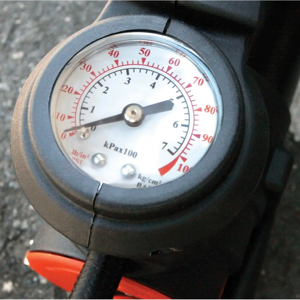 자동차, 트럭 및 SUV용 휴대용 12V 고성능 에어 컴프레서, 60 PSI, 시가잭 및 트위스트 척 포함