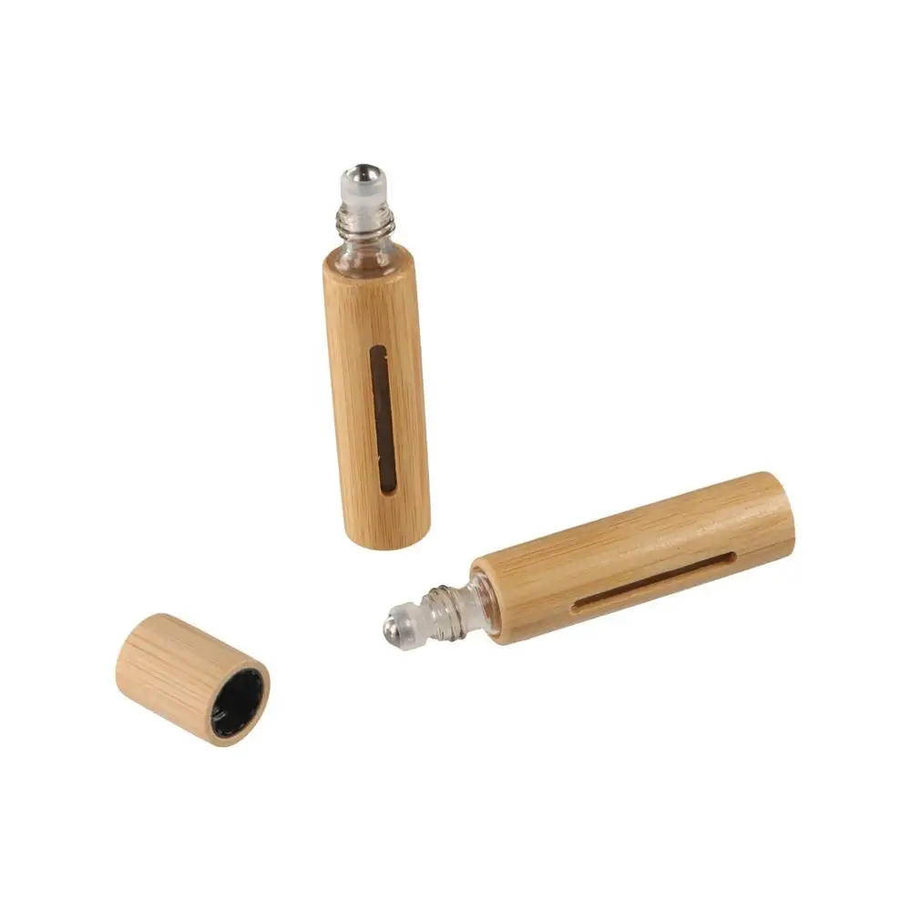 Bottles Aromatherapy Sample Vial Lip Oil Wood Roller Bottle Essential Oil Bottles Bamboo Roll-on Bottle Perfume Bottles