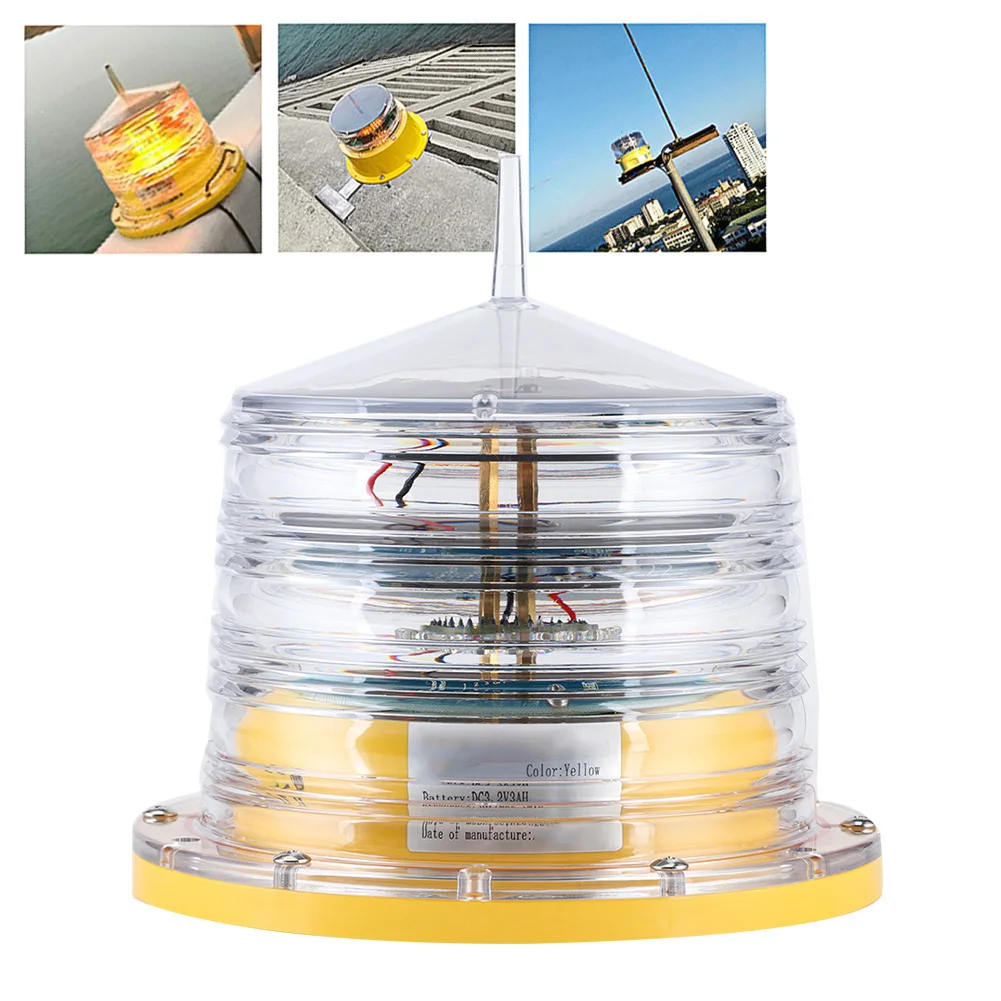 

IP68 Solar Power Barge Safety Beacon Light 20LEDs Flashing Floating Light 256 Lamp Beads for Ship Marine Boat Floating Light