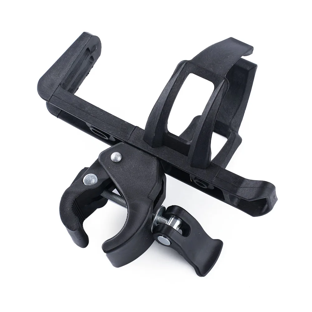 Rack Bike Beverage Holder Cups For Mic Stand Fork Front Pipe Handlebar Plastic Steel Rotatable Scooter Underseat