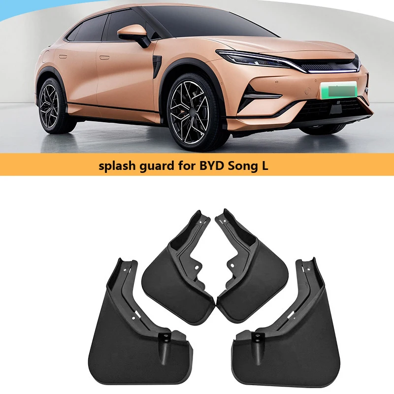 

4pcs Mud Flaps Mudflaps Splash Guards Mud Flap Front Rear Mudguards Fender For BYD Song L DM-i 2023 2024