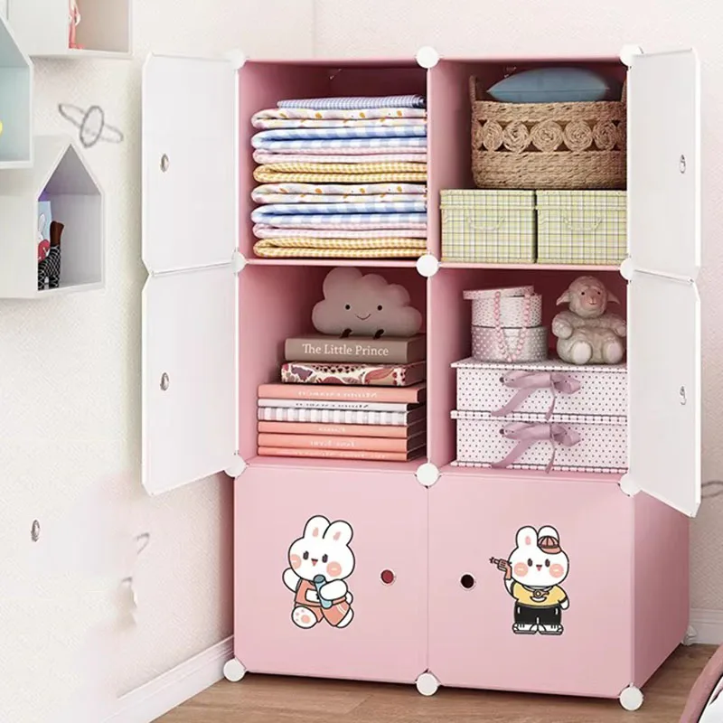

Small Modular Closet Storage Organizer Cupboard Portable Plastic Foldable Wardrobe Cheap Minimalist Muebles Salon Furniture