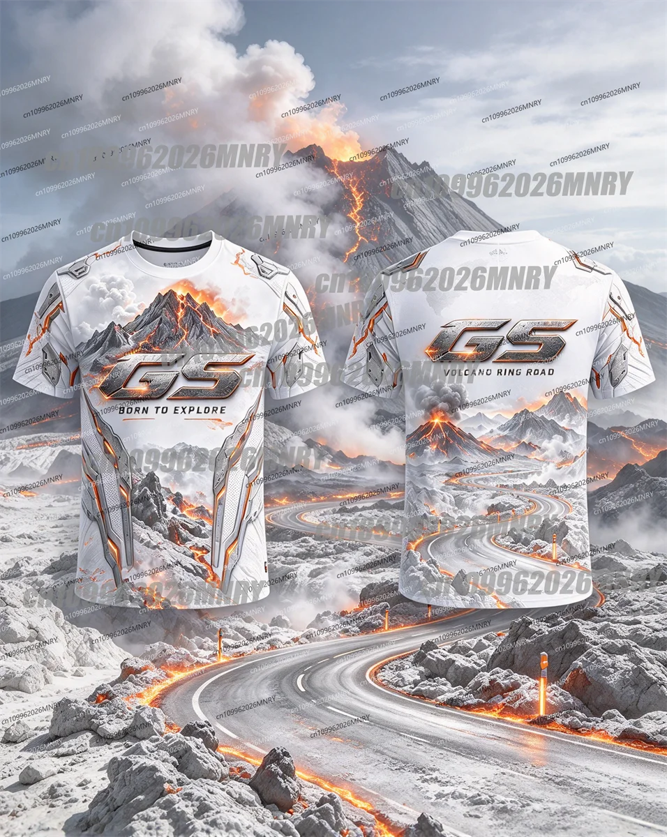 Flame Road Sprint GS Motorbike Adventure T Shirt Moto Cycling Tshirt Man Jersey Men Off Road Motorcycle Gift For Friend Husband