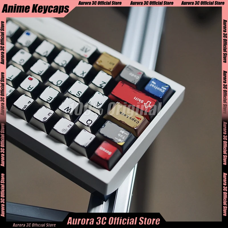 Hundred Lamp Theme Keycap Set 139key Pbt Cherry Profile Manga Style Keyboard Cap Gaming Mechanical Keyboard Keycap Gifts Custom