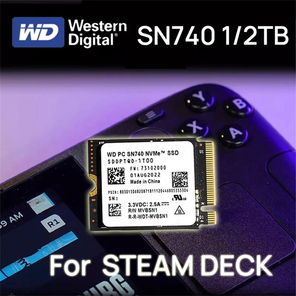 SN740 1TB SSD M.2 2230 Gen 4 Read up to 5150MB/s PCIe 4.0 X 4 2TB