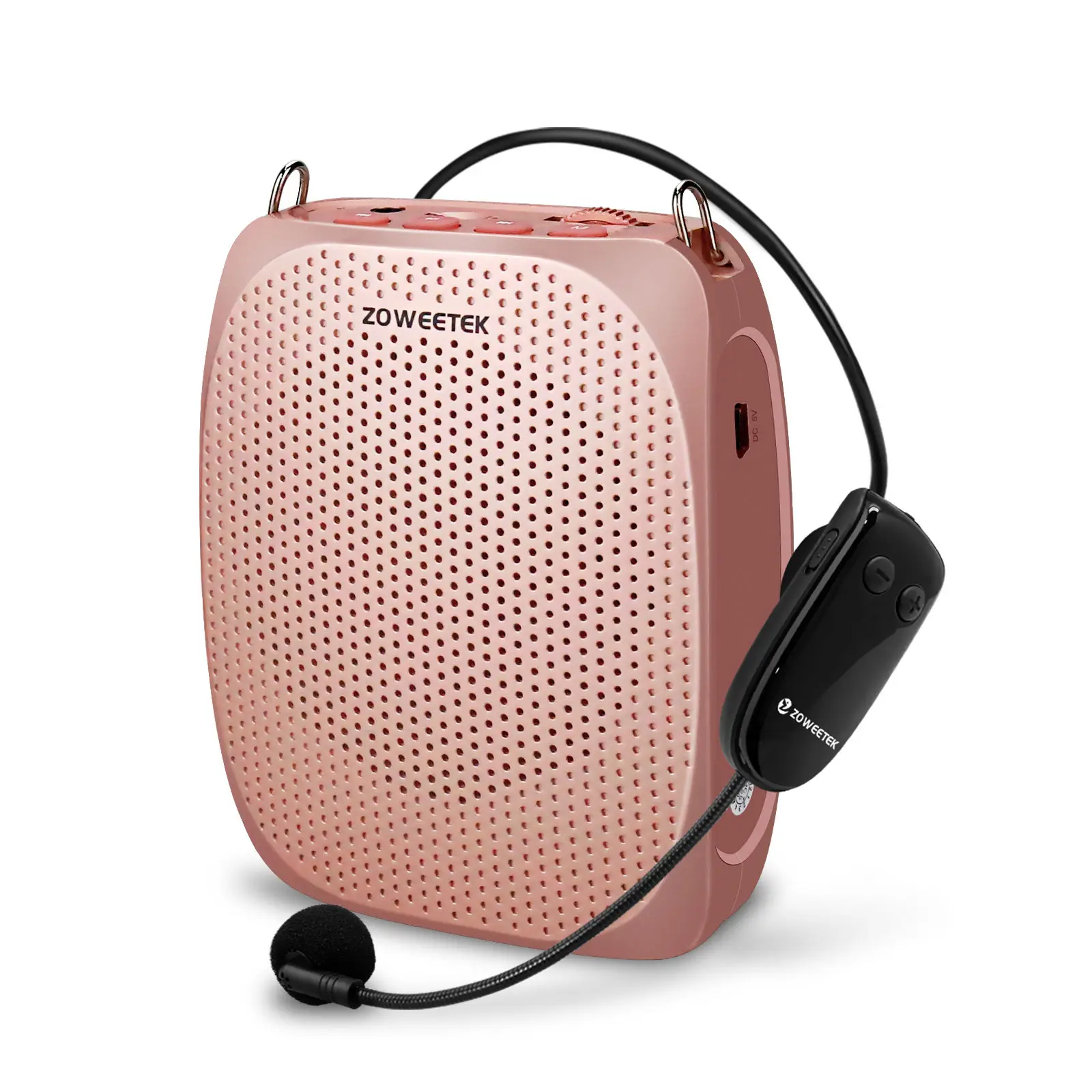 

10W Portable Loud Personal Voice Amplifier with Wired and Wireless Headset Mic Professional Voice Amplifier for Teacher