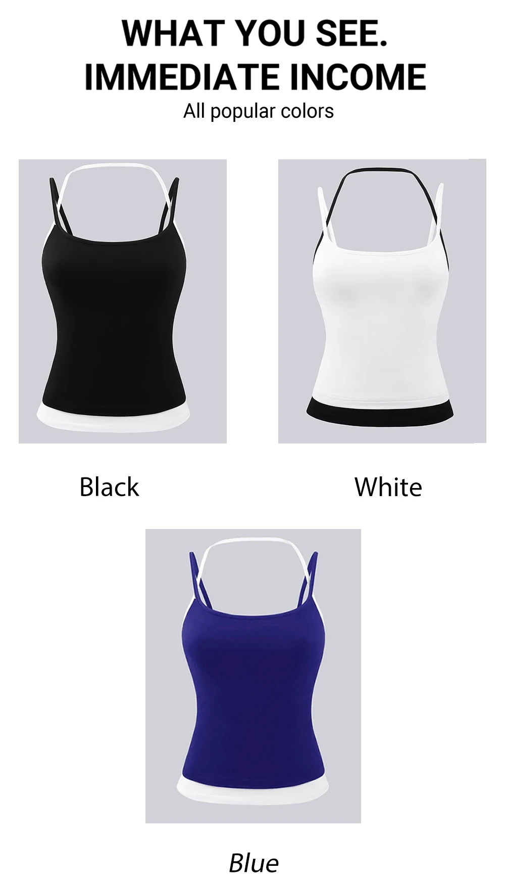 Personalisiertes Damen-Tanktop mit „I Love“-Text, sexy, modisch, lässig, Streetwear, Y2K, schlicht, Sommer, Sport, weiches Top, Bestie – Detail 9