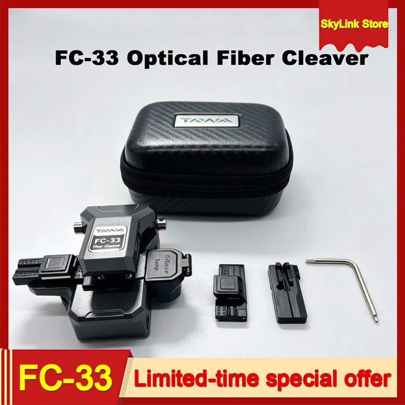 coupe-fibre-optique-tawaa-fc-33-en-metal-72-000-coupes-precision-de-05-degre-pour-epissage-a-froid-et-construction-ftth