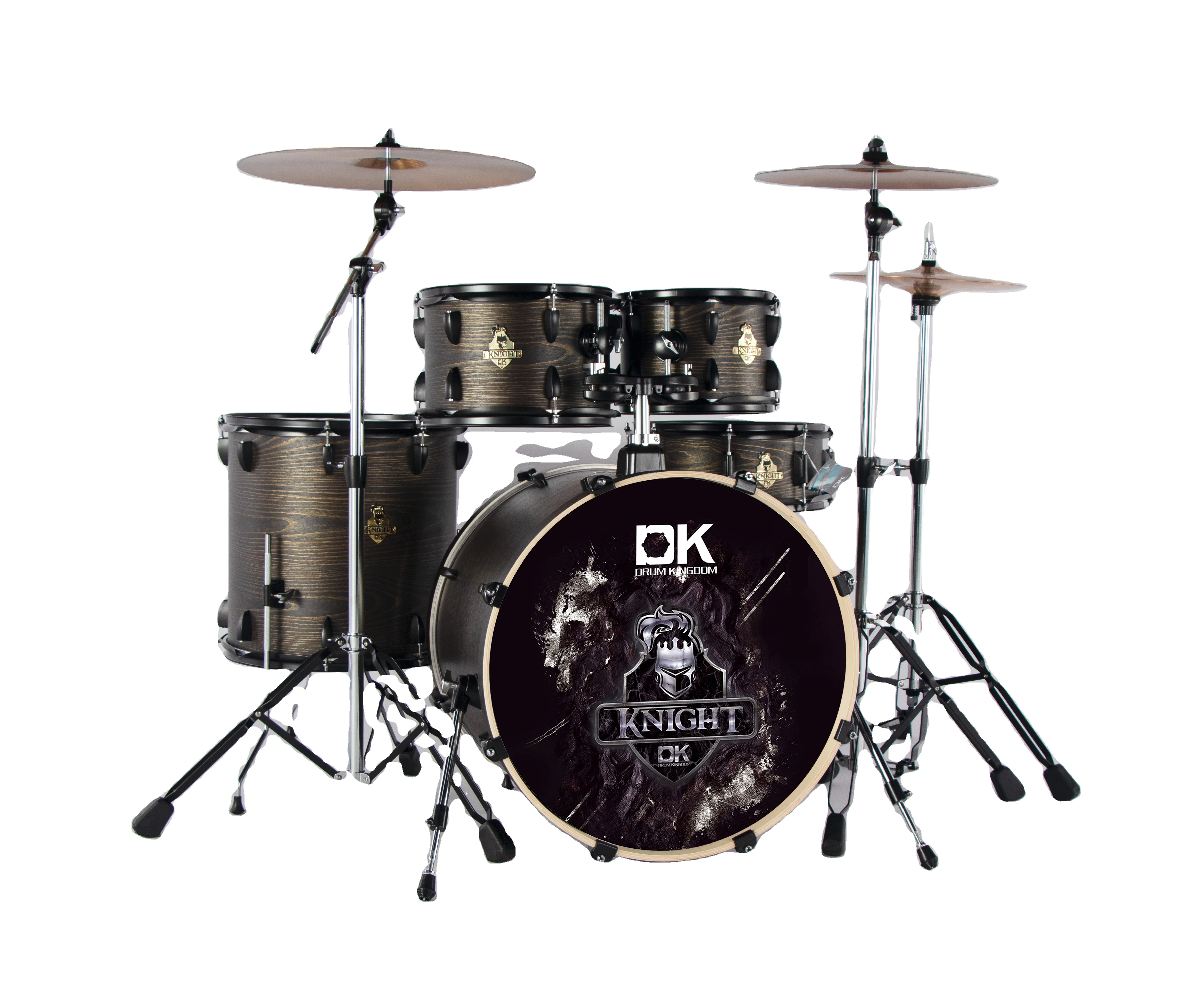 Good quality musical instrument full size professional jazz drum and level playing jazz mesh head wooden jazz drum set