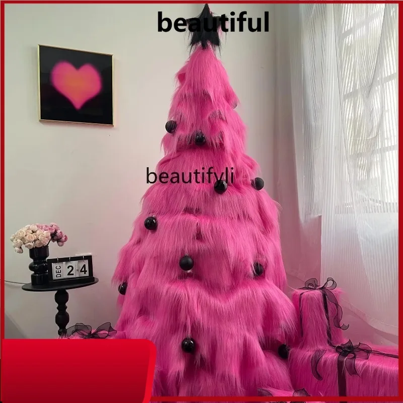 

Pink Christmas Tree Home Large Living Room Ornaments High-end Christmas Decoration H