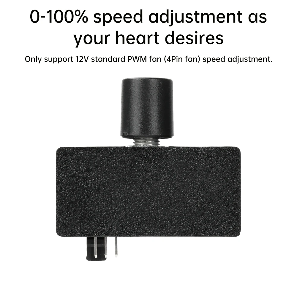 4-Pin PWM Lüfterdrehzahlregler DC 12V USB zu Typ-C Stromversorgung DIY Wasserkühlung Pulsweitenmodulation – Detail 7