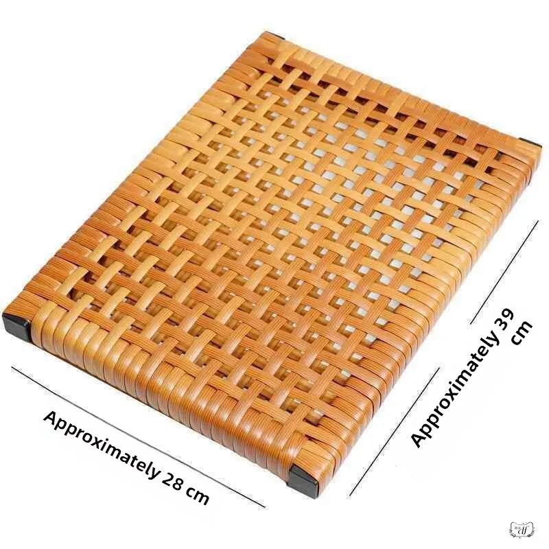 

Cooling Summer Cushion Plastic Breathable Office Grid Filling Clothing Sitting Pad Modern Simple Style Home Fabric