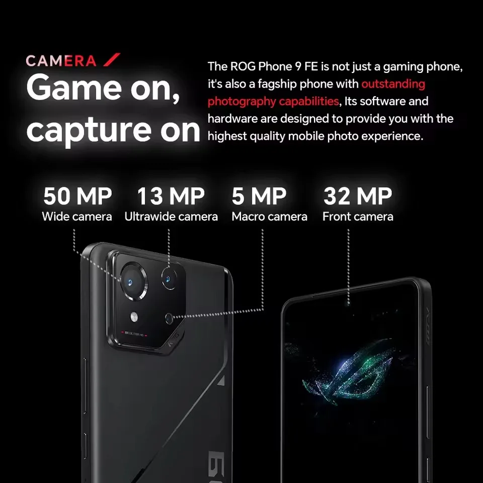 ASUS ROG Phone 9 FE 5G Smartphone Snapdragon 8 Gen 3 6.78'' 65W