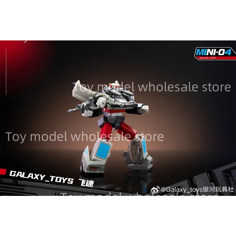 [IN VOORRAAD Nu] Goede Kwaliteit Transformatie Galaxy Speelgoed Mini04 Mini04 Bluestreak Mini 6 cm Action Figure Met Doos
