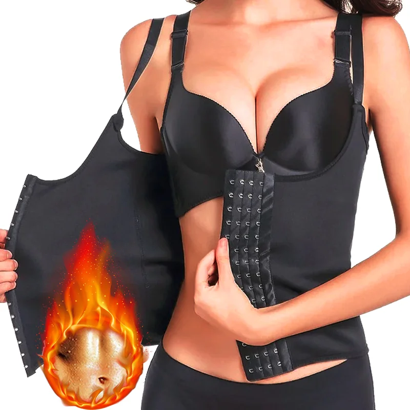 

Women Fitness Clothes Sauna Sweating Waist Trainer Vest Slimming Belly for Weight Loss Corsets Hot Thermo Fat Burning Tank Tops