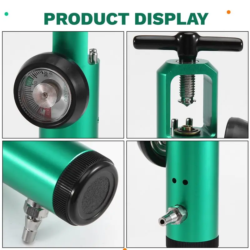 N35R-Pediatric Oxygen Regulator 0-4 LPM For Cylinder Tank For CGA 870 Standard