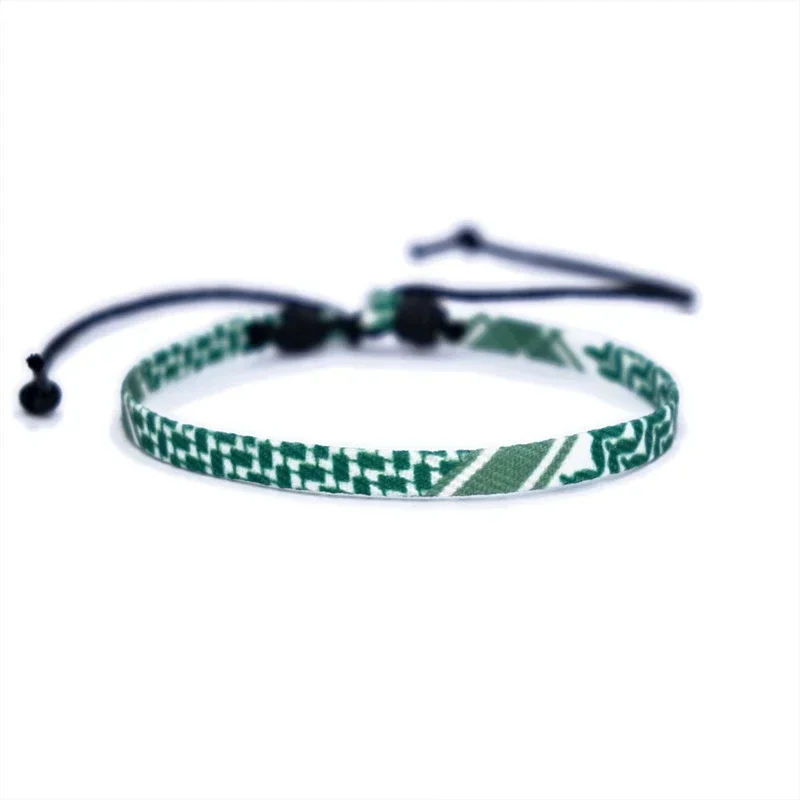 المألوف العربية نمط هندسي البولكا نقطة متعدد الألوان المنسوجة يدويا سوار للرجال والنساء رقيقة مجوهرات اكسسوارات هدايا