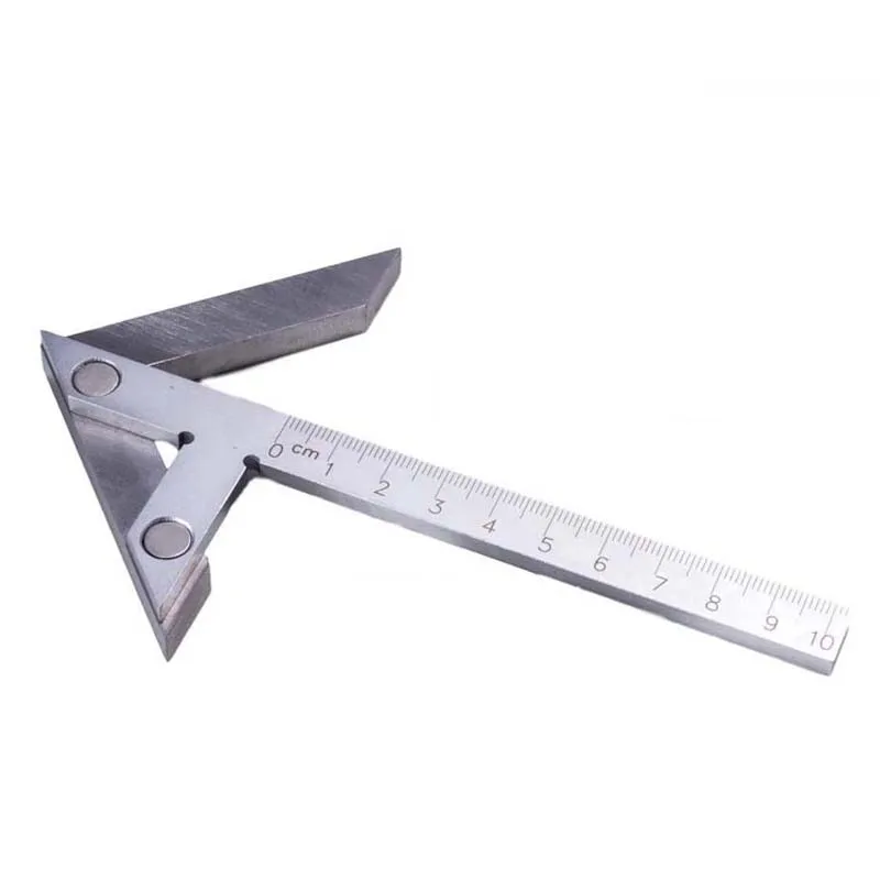 Precision Centering Gauge Square 100mm Scale Round Shape Center Finder Tool Steel for Round Bar Jewelry Metal Wax Working