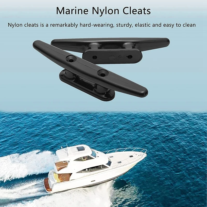 Newboat Cleat 6 Inch Nylon Boat Cleat Open Base Boat Cleat For Docking Boats Canoe Pontoon Yacht Kayak Boat Docks