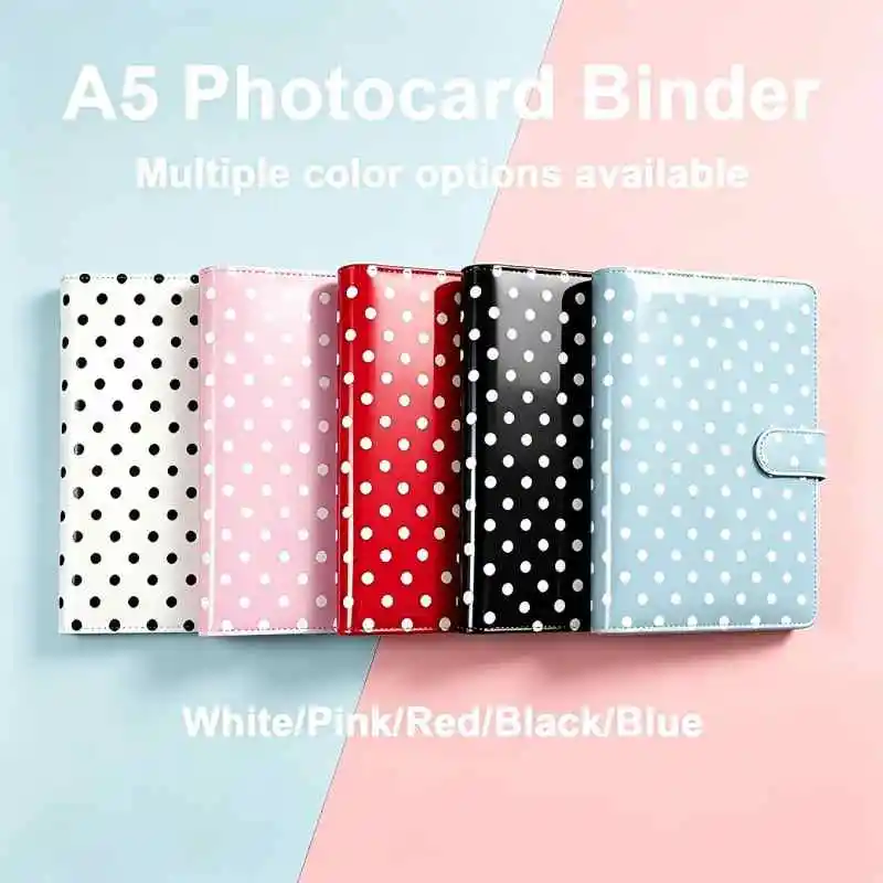 Dompet Binder Kulit PU Ukuran A5, Sampul Notebook Isi Ulang 6-Ring, Binder Planner Pribadi dengan Penutup Magnetik
