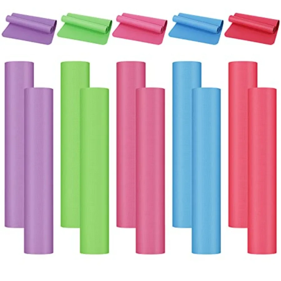 

10 Pack Yoga Mats Bulk 68'' x 24'' x 4mm Thick Yoga Mats for and Adult Gym Mats Bundle Latex Free Exercise Mats with Non Slip T