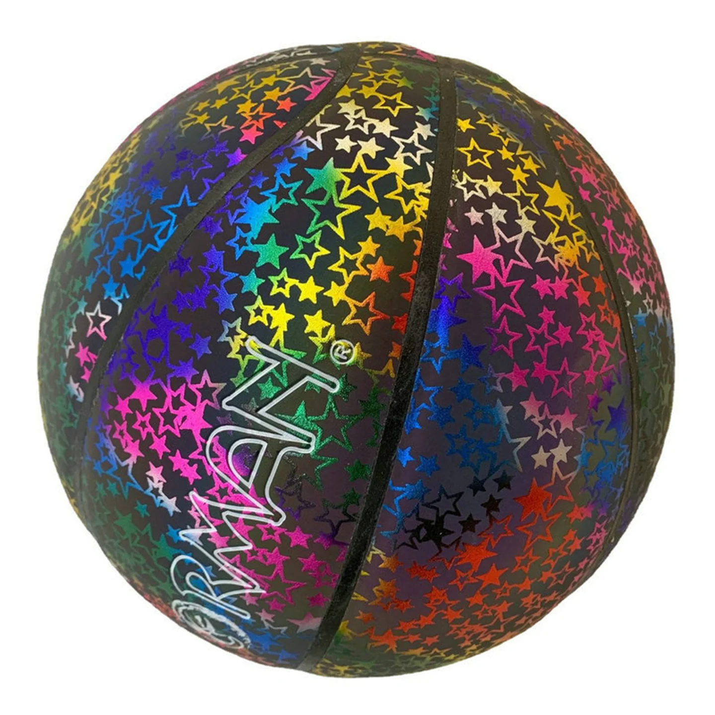 야광운 농구 사이즈 7 #   PU 가죽 실내 옥외 거리 반사 빛 농구 생일 선물