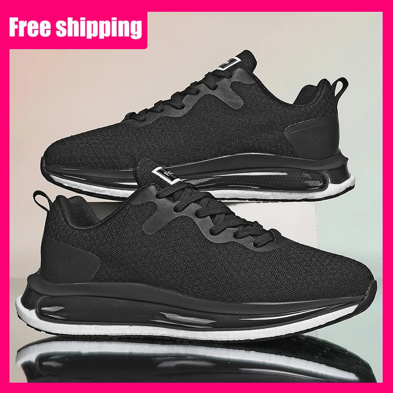 

Мужские кроссовки для бега, легкие амортизирующие дышащие кроссовки из сетчатого материала, модные удобные новые кроссовки для бега на открытом воздухе