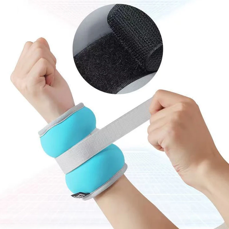 

1Pair Adjustable Ankle Weights (0.25kg*2pcs) Neoprene Leg Arm Straps For Fitness Aerobics Physical Therapy For Women Men Kids