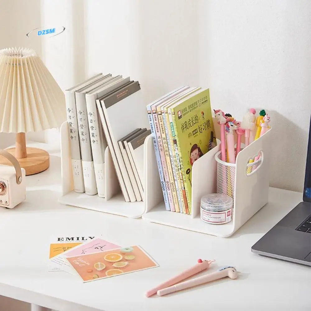 

Simple Bookends Stand Non-Slip Large Capacity Desktop Bookstand Durable Wear-resistant Document Book Hold Book Students