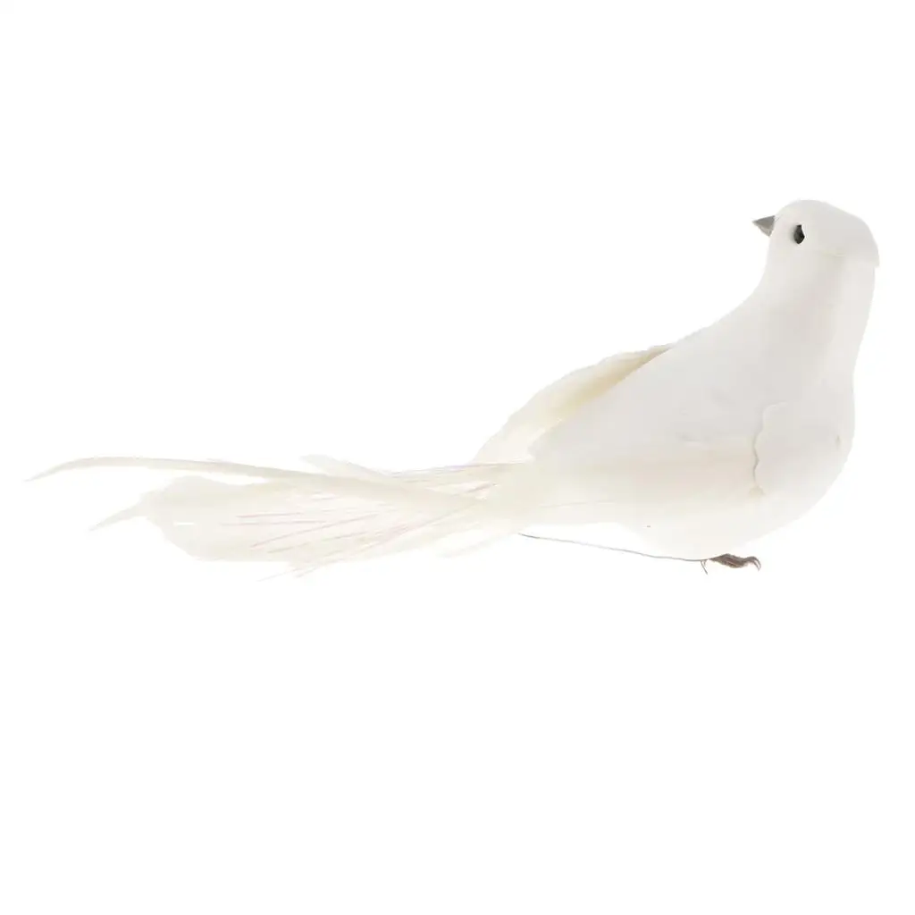 Feathered Craft Birds Foam Material Decorative Birds Statue Garden Accessories for Party and Home