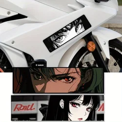 1PC JDM Peeking Eyes Motorcycle Stickers Waterproof DIY Motorbike Side Panels Fuel Tank Fairing Vinyl Decals Anime Decoration