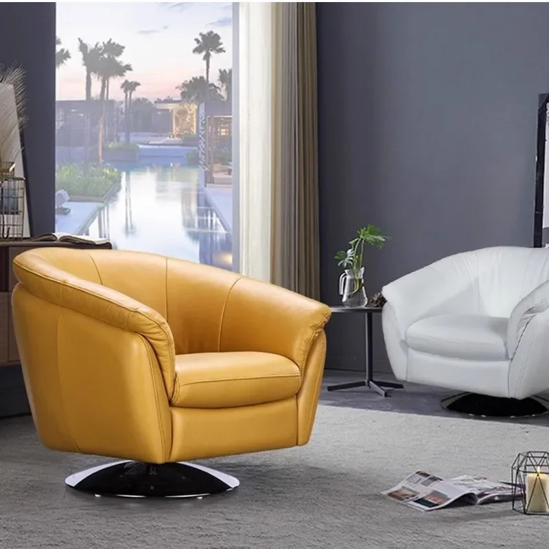 Modern simple rotating small apartment living room designer lazy fashion creative small sofa