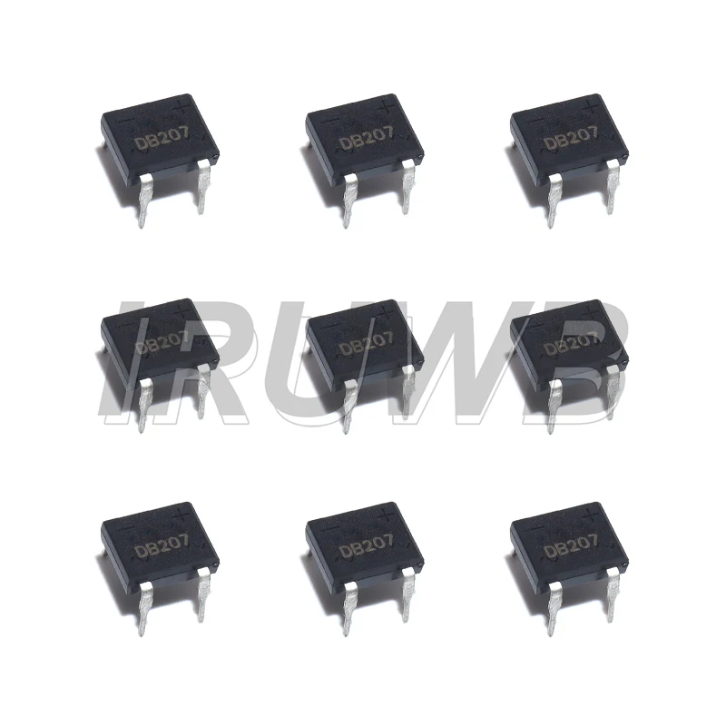 20PCS DB207S Power Diode DB207 Bridge Rectifier DIP4 1000V 2A Rectifiers Electronic Components IC