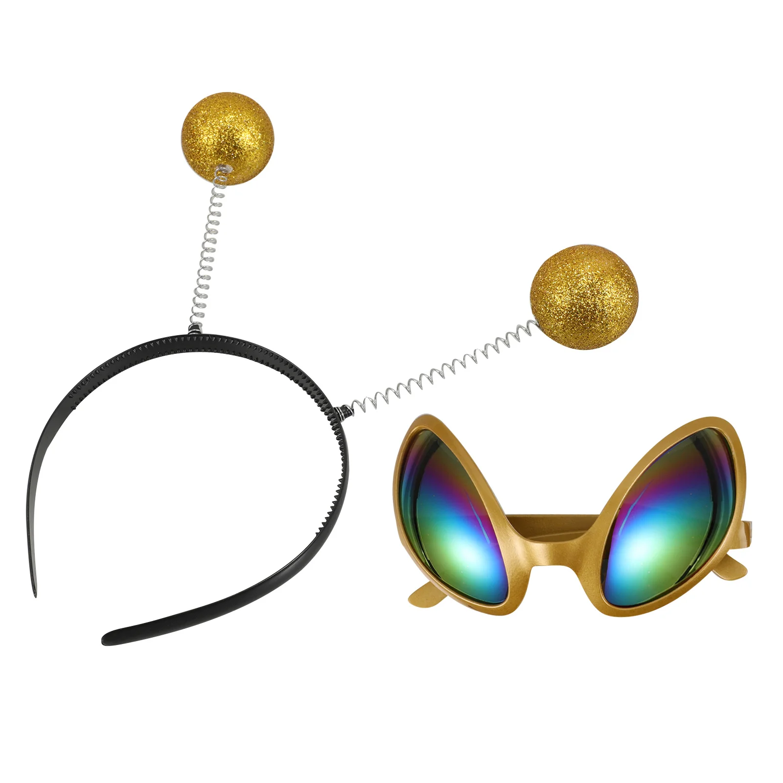 

1Set Glasses Headband Funny Cosplay Props Durable Practical Party Accessories Exquisite Design Curved Legs Comfortable