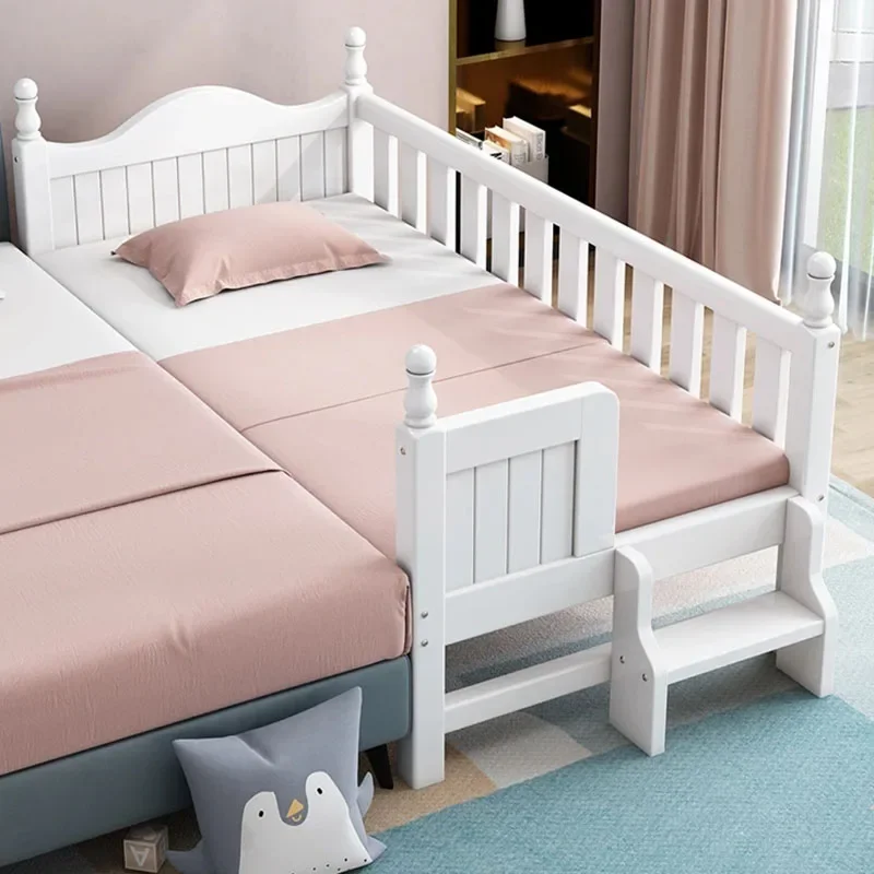 Classic princess bed Master Guardrail Children Bed Kindergarten Solid Wood Designer Girl Quality Toddler muebles home furniture