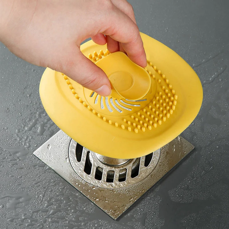 Bathroom Hair Catcher Stopper Shower Floor Cover Filter Deodorant Anti-Clogging Kitchen Sink Plug Drain Strainer