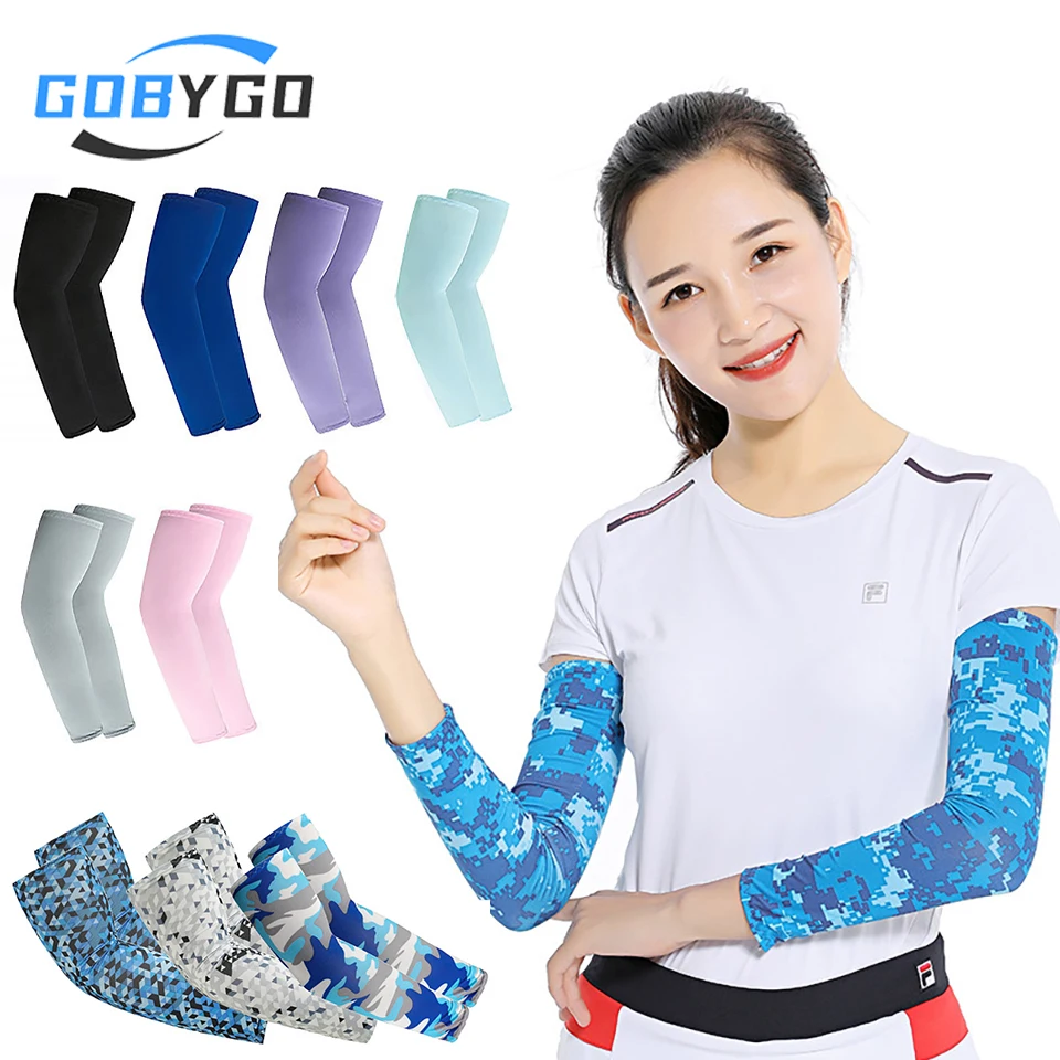 GOBYGO Summer Ice Sleeve Outdoor Sports Breathable Sunscreen