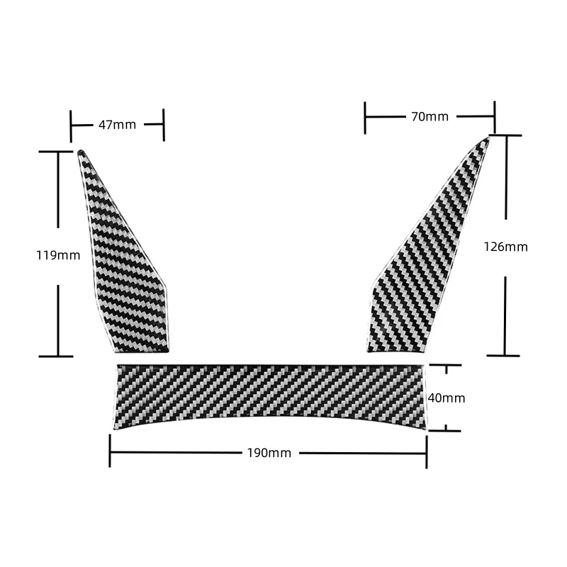 For BMW Z4 Series G28 G29 2019-2023 Carbon Fiber Accessories Interior Car Speedometer Surround Decoration Trim Cover Stickers