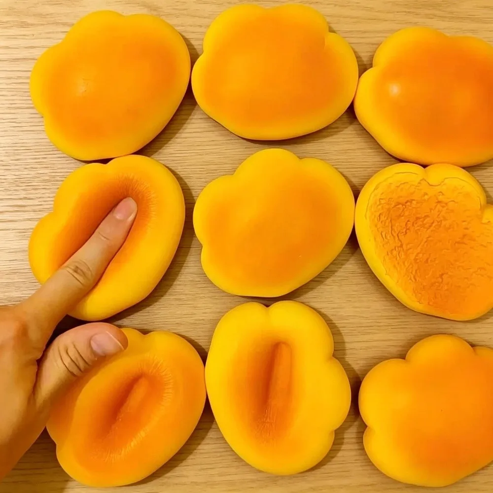 2026 Caramel-colored Cloud Bread Slow Rebound Squeeze Music Stress Relief Toy Soft and Floppy Stress Reliever